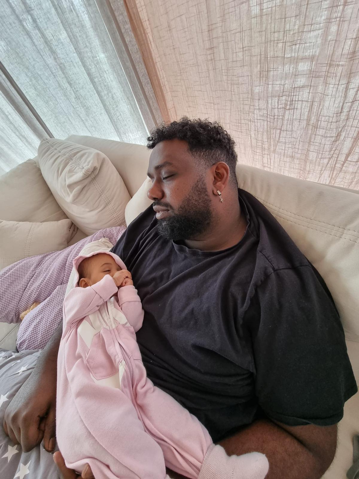 Papa und Tochter
